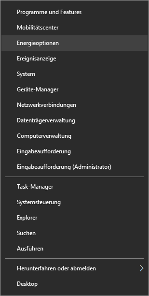 Startmenu